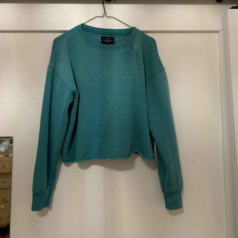 American eagle cropped crewneck